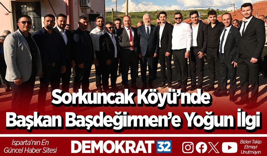 Sorkuncak Köyü’nde Başkan Başdeğirmen’e yoğun ilgi