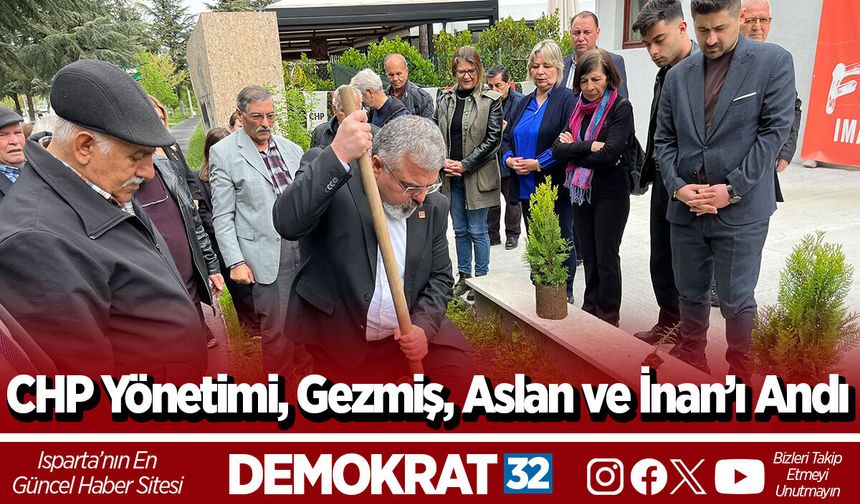 CHP yönetimi, Gezmiş, Aslan ve İnan’ı Andı