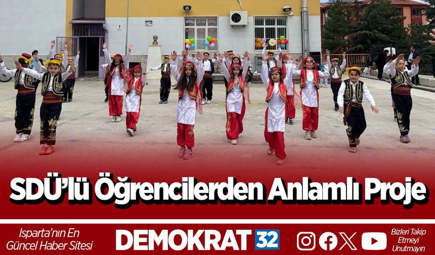 SDÜ’lü Öğrencilerden Anlamlı Proje