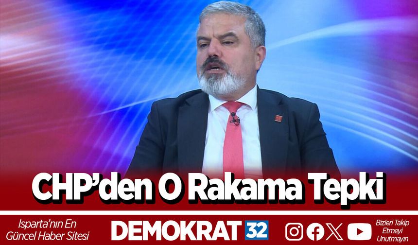 CHP’den o rakama tepki