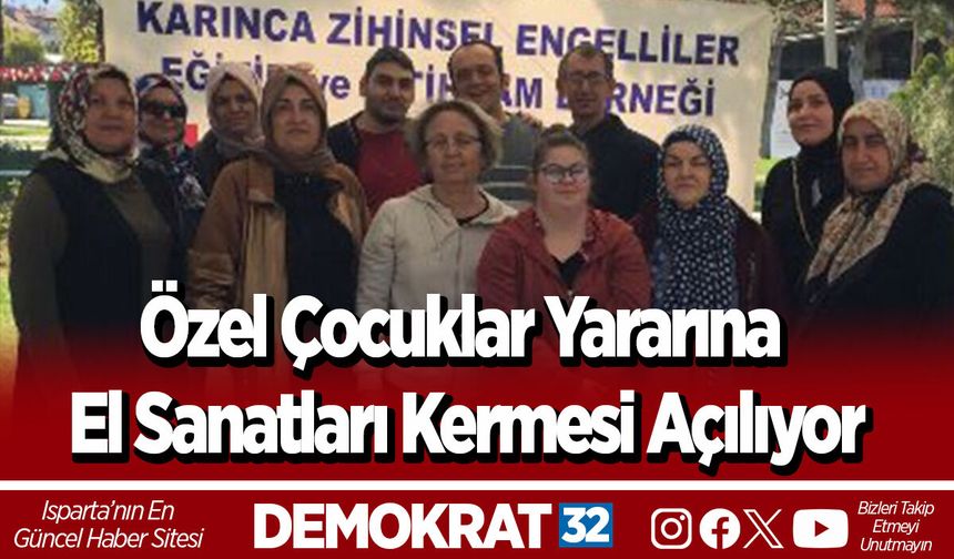Özel Çocuklar Yararına El Sanatları Kermesi