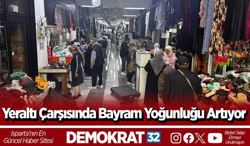 Yeraltı Çarşısında Bayram Yoğunluğu Artıyor