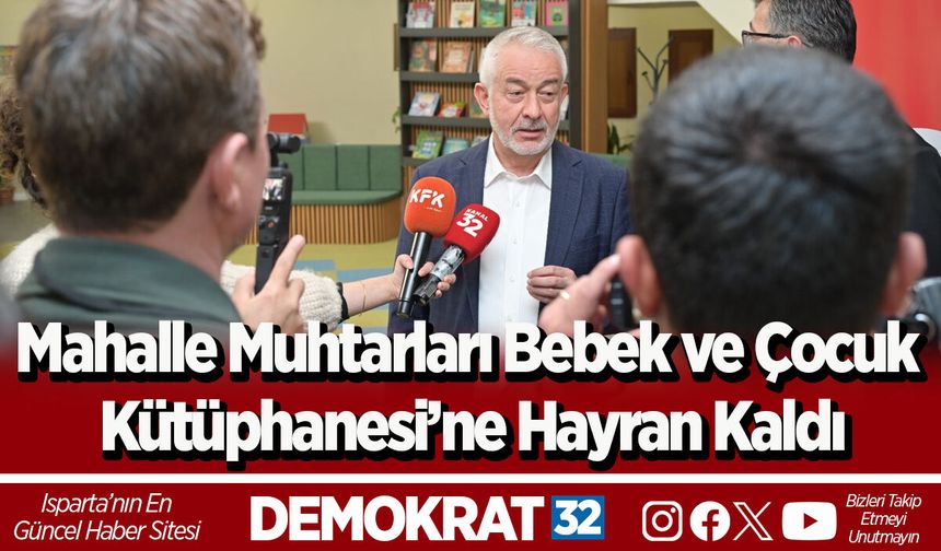 Mahalle muhtarları Bebek ve Çocuk Kütüphanesi’ne hayran kaldı