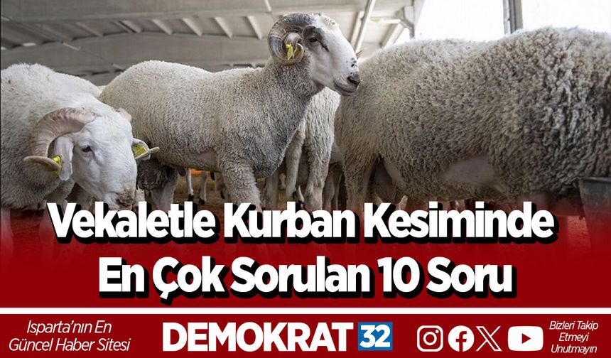 Vekaletle kurban kesiminde en çok sorulan 10 soru
