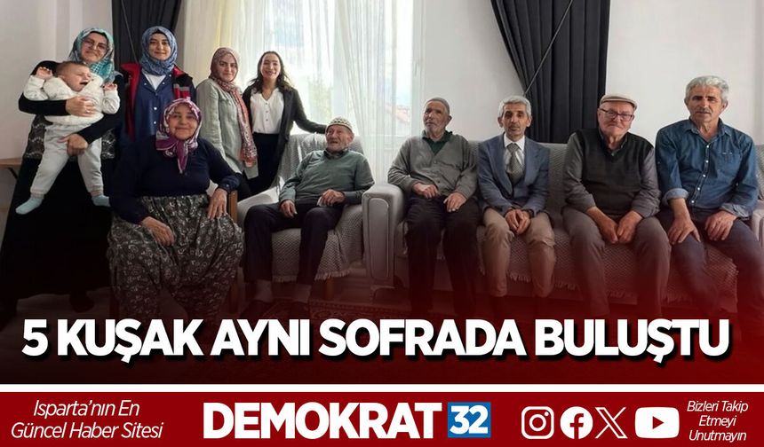 5 KUŞAK AYNI SOFRADA BULUŞTU