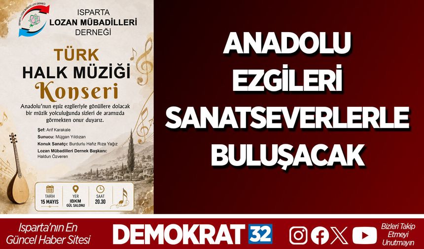 ANADOLU EZGİLERİ SANATSEVERLERLE BULUŞACAK