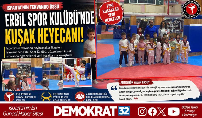 Erbil Spor Kulübünde Kuşak Heyecanı