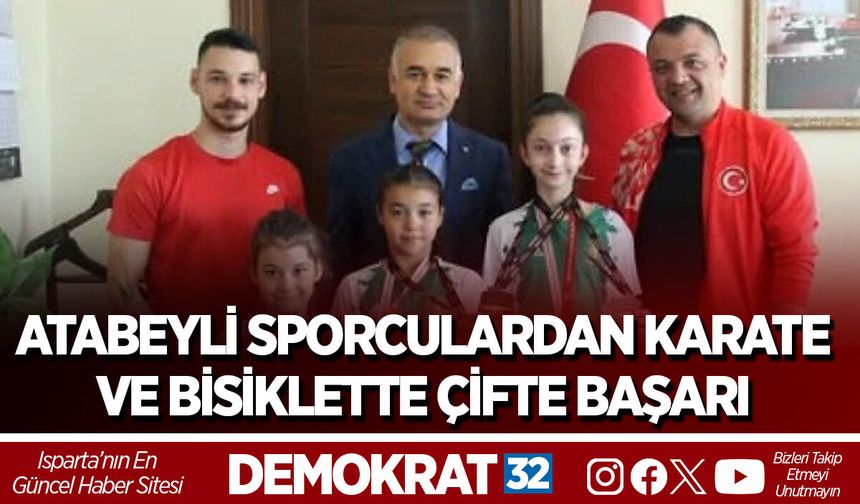 Atabeyli Sporculardan Karate ve Bisiklette Çifte Başarı