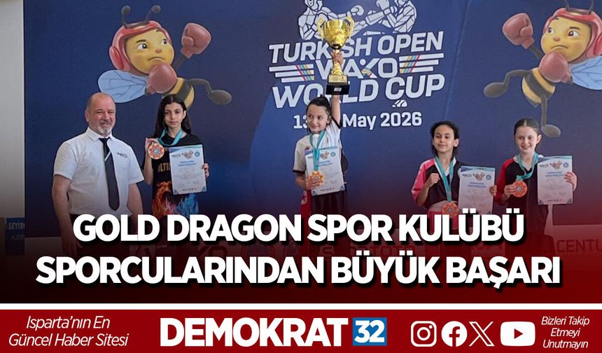 GOLD DRAGON SPOR KULÜBÜ SPORCULARINDAN BÜYÜK BAŞARI