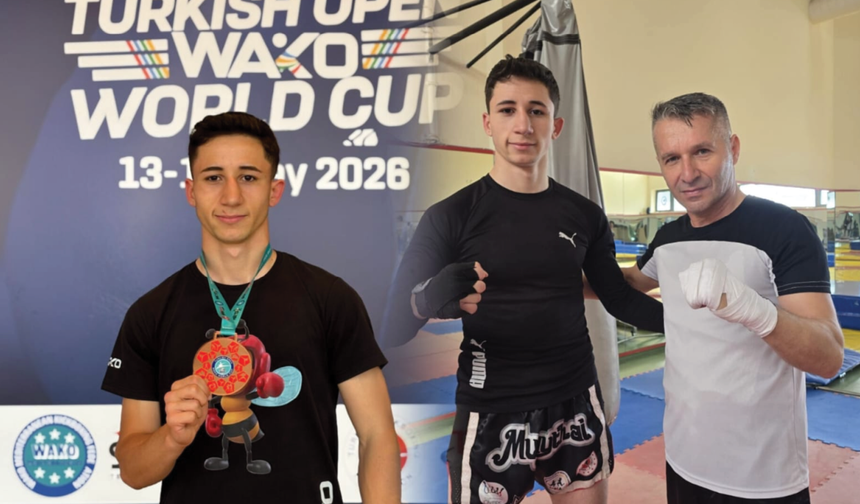 SDÜ Öğrencisi Burak Çümen Kick Boks Dünya Şampiyonası’nda Üçüncü Oldu