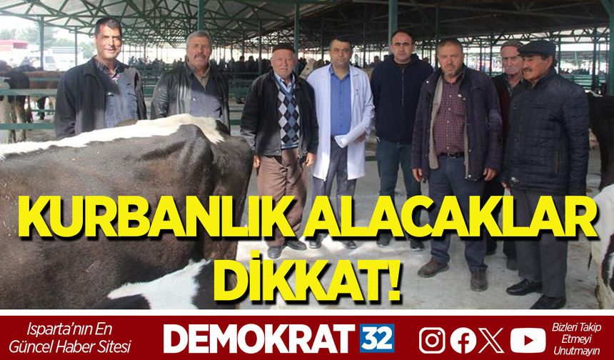 KURBANLIK ALACAKLAR DİKKAT!
