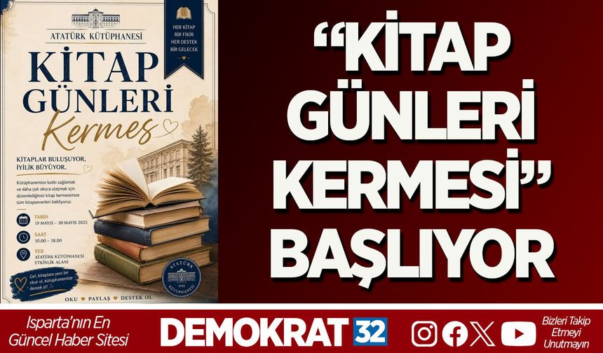 “KİTAP GÜNLERİ KERMESİ” BAŞLIYOR