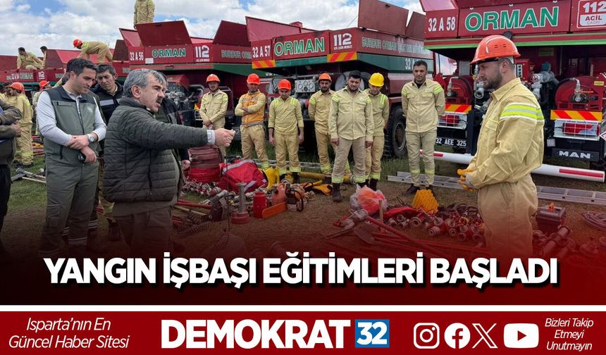 YANGIN İŞBAŞI EĞİTİMLERİ BAŞLADI