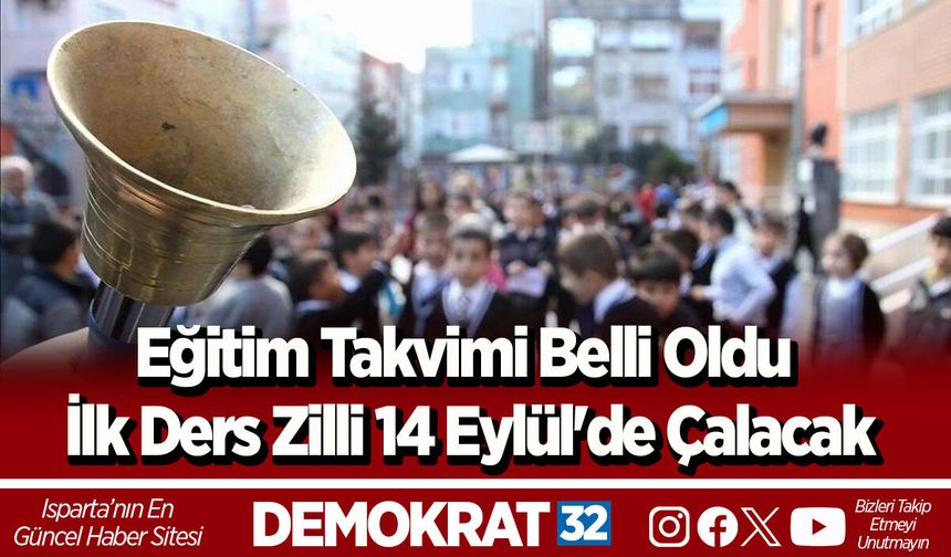 Eğitim Takvimi Belli Oldu İlk Ders Zilli 14 Eylül'de Çalacak