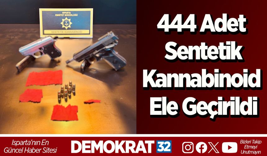 444 Adet Sentetik Kannabinoid Ele Geçirildi