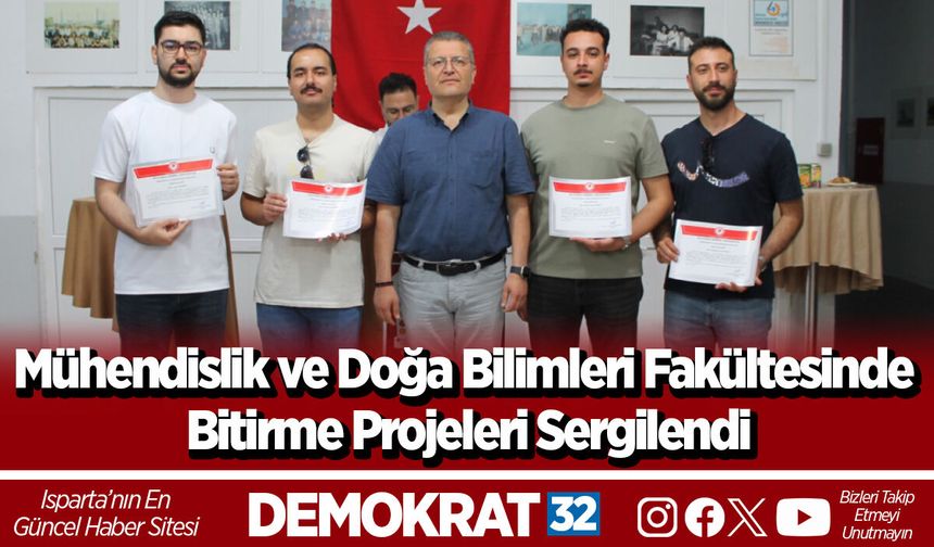 Mühendislik ve Doğa Bilimleri Fakültesinde Bitirme Projeleri Sergilendi