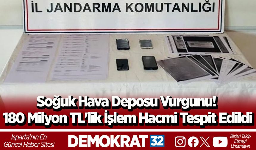 Soğuk Hava Deposu Vurgunu! 180 Milyon TL'lik İşlem Hacmi Tespit Edildi