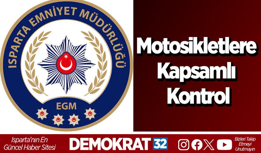 Motosikletlere Kapsamlı Kontrol