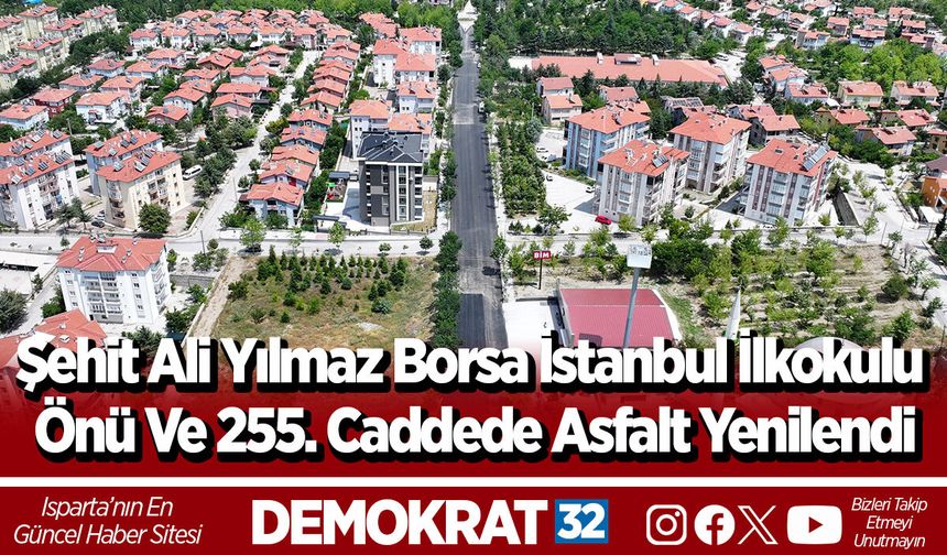 Şehit Ali Yılmaz Borsa İstanbul İlkokulu Önü Ve 255. Caddede Asfalt Yenilendi