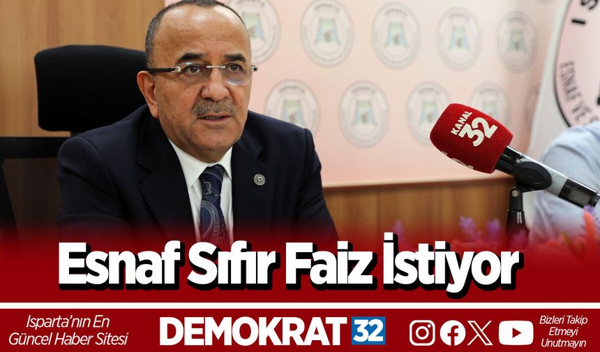 Esnaf Sıfır Faiz İstiyor
