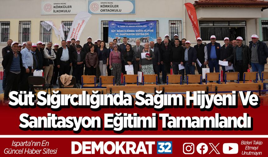Süt Sığırcılığında Sağım Hijyeni Ve Sanitasyon Eğitimi Tamamlandı