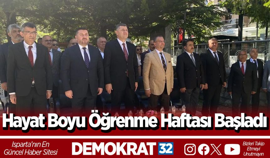 Hayat Boyu Öğrenme Haftası Başladı