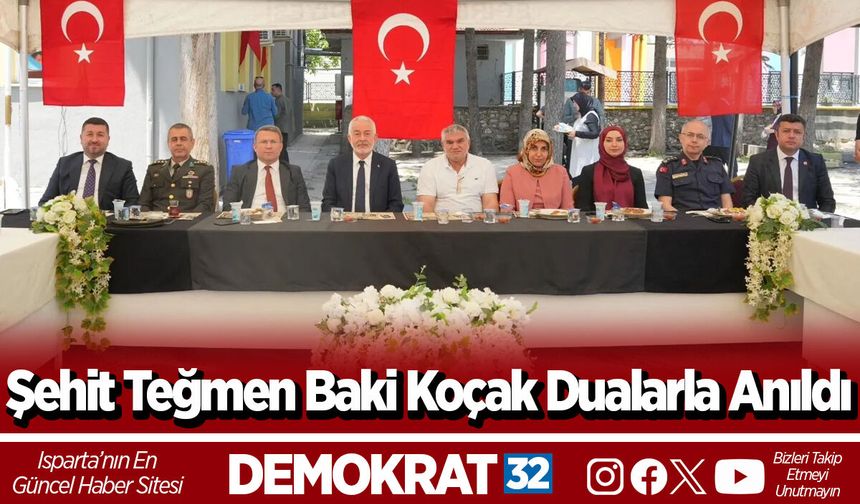 Şehit Teğmen Baki Koçak Dualarla Anıldı