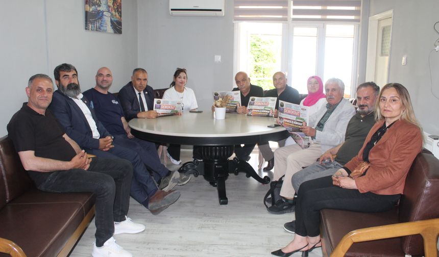 Güneydoğu Anadolu Gazeteciler Federasyonu Heyetinden Demokrat Gazetesi’ne Ziyaret