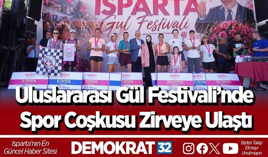 Uluslararası Gül Festivali’nde Spor Coşkusu Zirveye Ulaştı