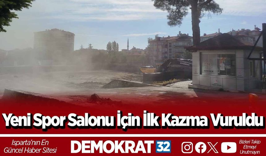 Yeni Spor Salonu İçin İlk Kazma Vuruldu