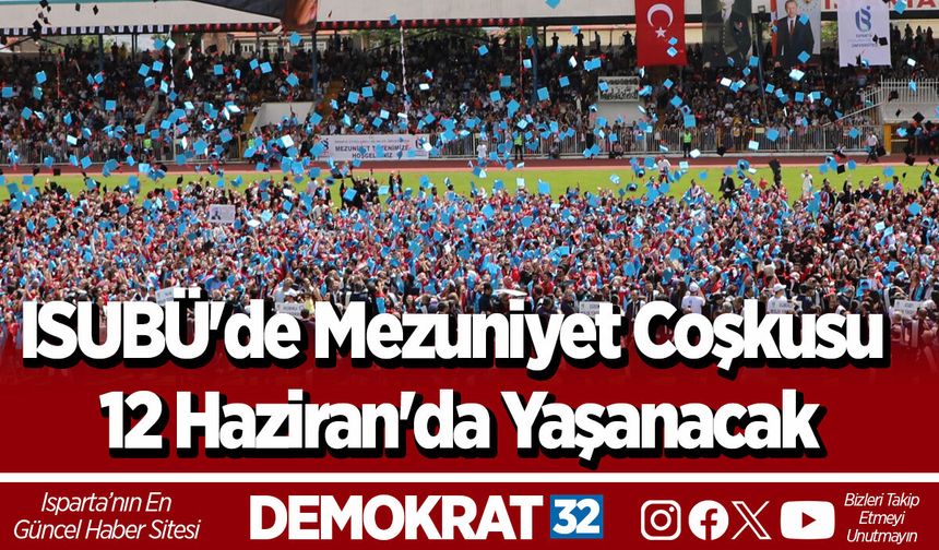 ISUBÜ'de Mezuniyet Coşkusu 12 Haziran'da Yaşanacak