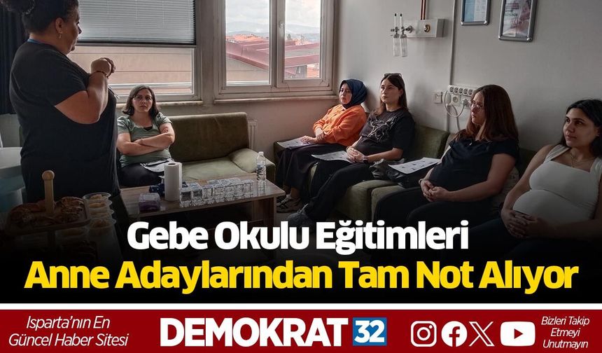 Gebe Okulu Eğitimleri Anne Adaylarından Tam Not Alıyor