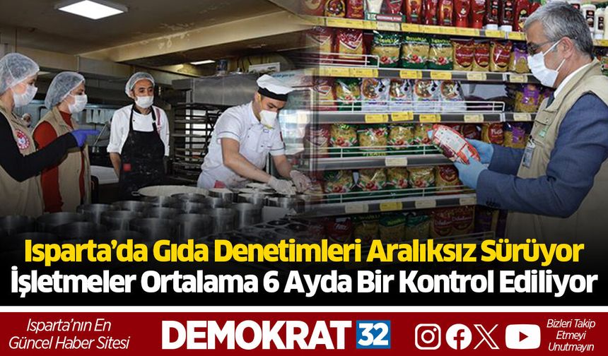 Isparta’da Gıda Denetimleri Aralıksız Sürüyor