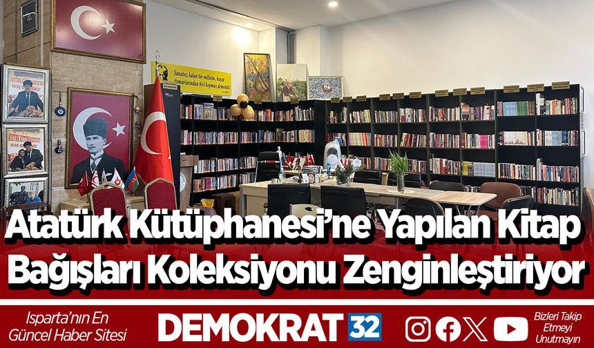 Atatürk Kütüphanesi’ne Yapılan Kitap Bağışları Koleksiyonu Zenginleştiriyor