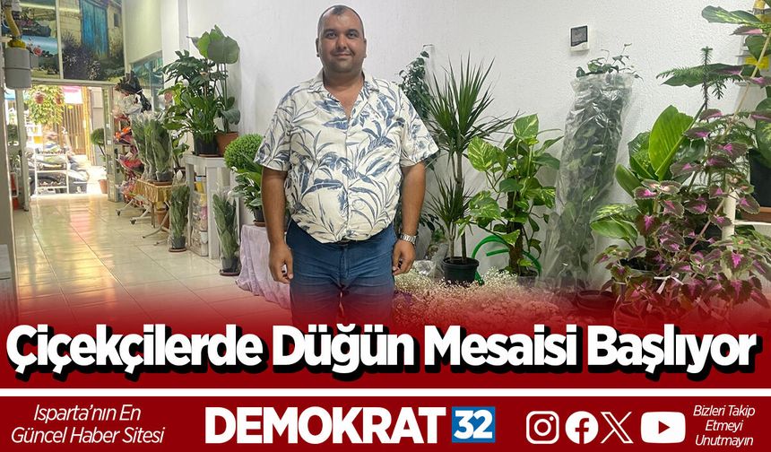 Çiçekçilerde Düğün Mesaisi Başlıyor