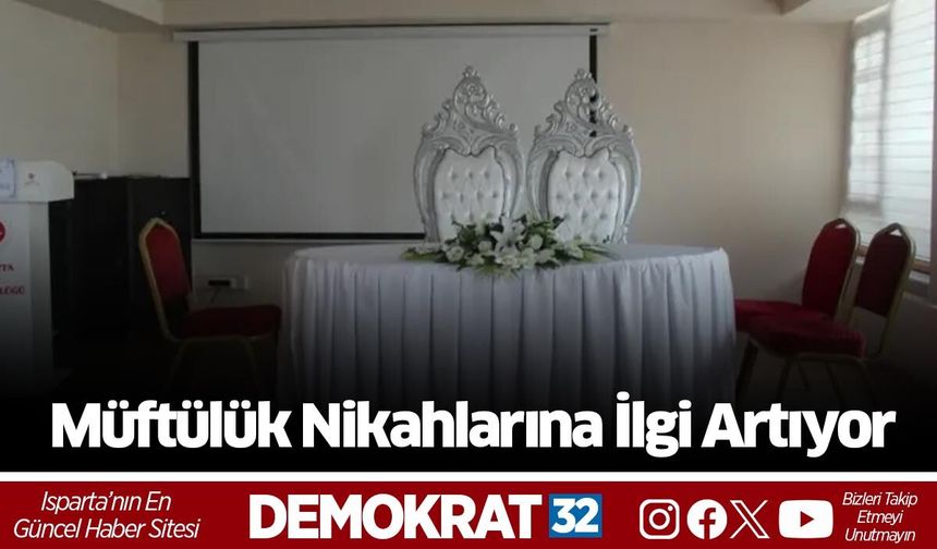 Müftülük Nikahlarına İlgi Artıyor: Bu Yıl 200'e Yakın Nikah Bekleniyor