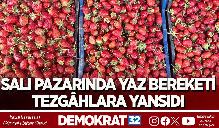 SALI PAZARINDA YAZ BEREKETİ TEZGÂHLARA YANSIDI