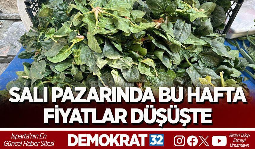 SALI PAZARINDA BU HAFTA FİYATLAR DÜŞÜŞTE