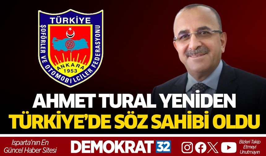 Ahmet Tural Yeniden Türkiye'de Söz Sahibi Oldu