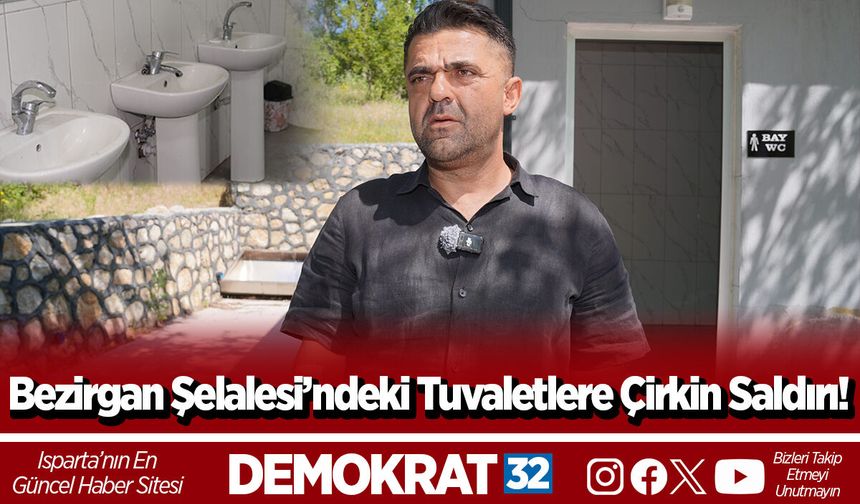 Bezirgan Şelalesi’ndeki tuvaletlere çirkin saldırı!