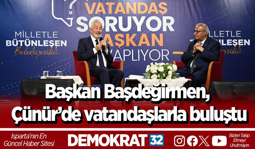 Başkan Başdeğirmen, Çünür’de vatandaşlarla buluştu