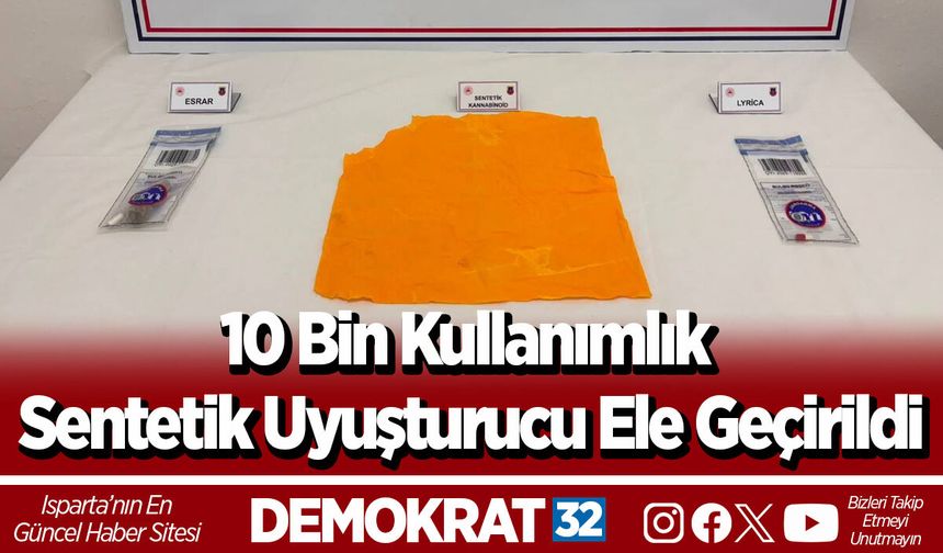 10 Bin Kullanımlık Sentetik Uyuşturucu Ele Geçirildi