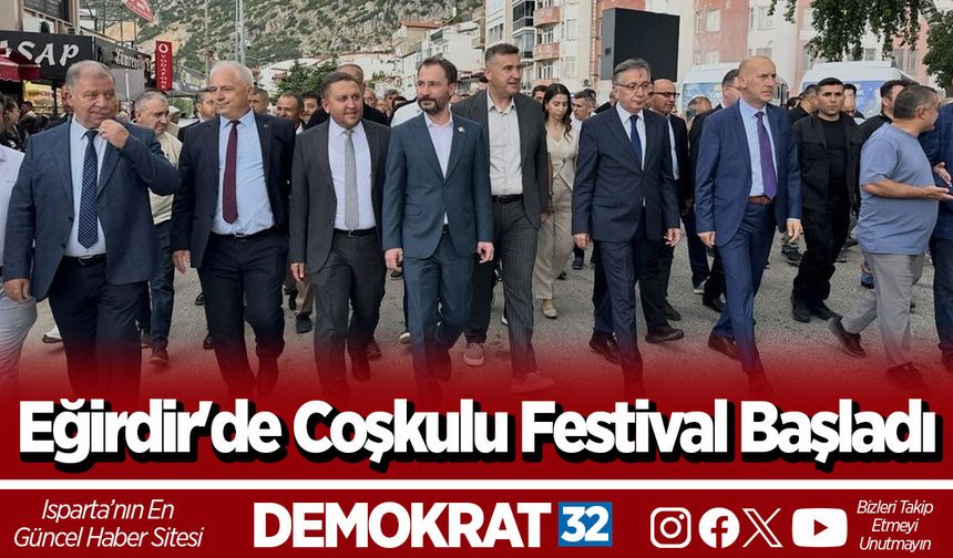 Eğirdir'de Coşkulu Festival Başladı