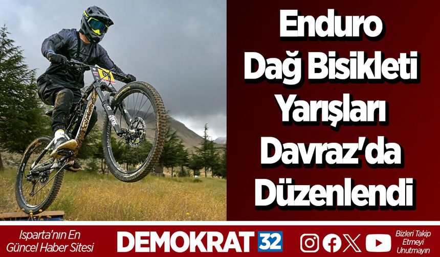 Enduro Dağ Bisikleti Yarışları Davraz'da Düzenlendi
