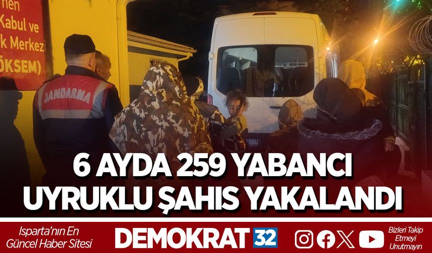 6 Ayda 259 Yabancı Uyruklu Şahıs Yakalandı
