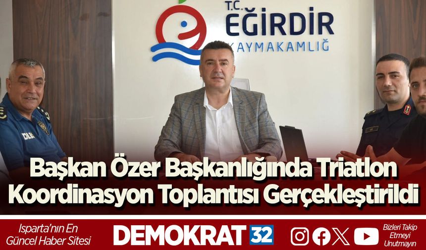 Başkan Özer Başkanlığında Triatlon Koordinasyon Toplantısı Gerçekleştirildi