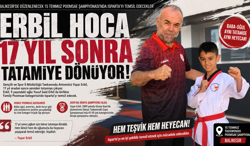 ERBİL HOCA 17 YIL SONRA TATAMİYE DÖNÜYOR
