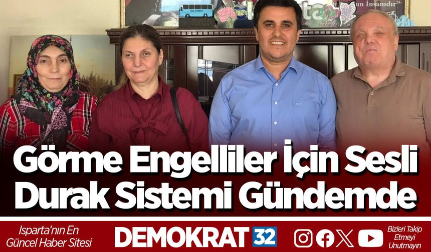Görme Engelliler İçin Sesli Durak Sistemi Gündemde