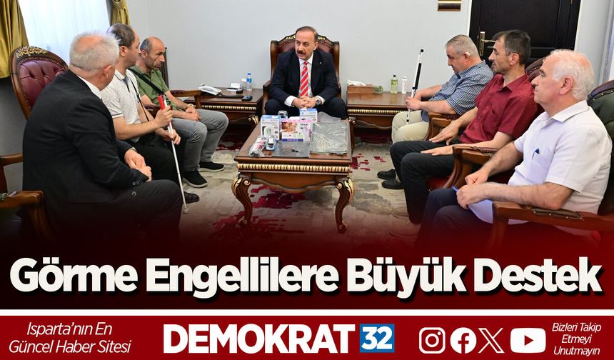 Görme Engellilere Büyük Destek