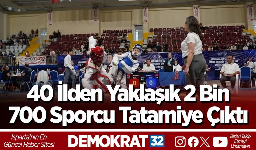 40 İlden Yaklaşık 2 Bin 700 Sporcu Tatamiye Çıktı